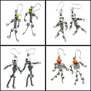 Dancing Skeleton Earrings